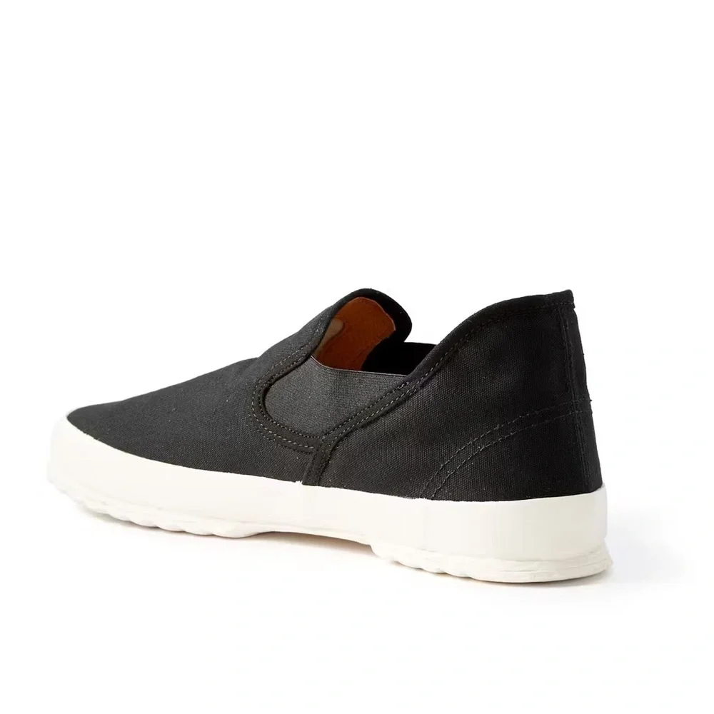 Vulcanizer • Men's Black Work Slip-On Shoes